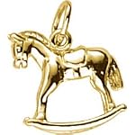 14 karat yellow gold horse charm