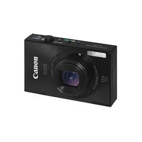 Canon IXUS 500 HS Digital Camera - Black (10.1MP, 12x Optical Zoom) 3.0 inch LCD