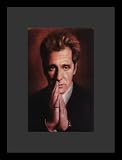 Al Pacino (Hands Together) Movie White Wood-Mounted Poster Print - 11 X 17