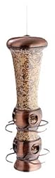 Garden Song&reg; 112-4 Select-A-Bird Tube Feeder with Metal Finish