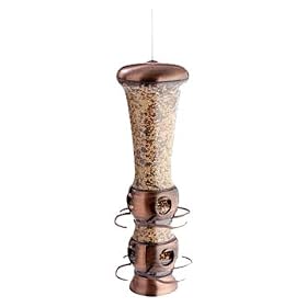 Garden Song® 112-4 Select-A-Bird Tube Feeder with Metal Finish