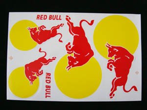 大人気!!!RED　BULL（レッド・ブル）ステッカー（L）-RD4