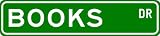 BOOKS Street Sign ~ Personalized Family Lastname Sign ~ Gameroom, Basement, Garage Sign **
