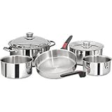 New High Quality Magma Nesting 10 Piece S.S. Cookware Set