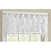DiamondHome Cascade White Shabby Chic Sheer Ruffled Valance (50