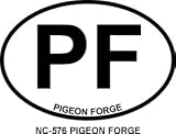PIGEON FORGE Oval Bumper Sticker