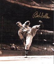 Bob Feller Autographed Cleveland Indians 8x10 Photo