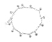 Sterling Silver Jingle Link Anklet