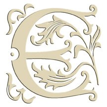 Monogram Embroidered Guest Towel - E - 1 Hand Towel