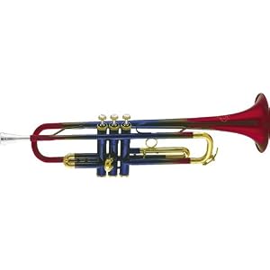 Amati ATR 213 Rainbow Series Bb Student Trumpet (Atr 213Rebez-Oa Red And Blue Rainbow) by