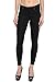 TheMogan Women's Solid Stretch Knit Skinny Pants Basic Zip Fly Soft Leggings