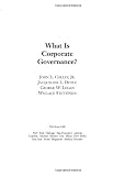 Buy : What Is Corporate Governance? (The Mcgraw-Hill What Is)
