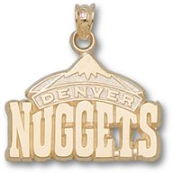 Denver Nuggets Logo 5/8". 14K Charm/Pendant