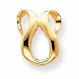 14k Fits Up To 2.25mm Regular & 4mm Fancy/Reversible Fancy Omega Slide