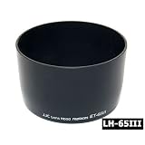 GSI Super Quality Lens Hood for CANON EF 100-300mm f/4.5-5.6 USM, EF 100mm f/2 USM, EF 135mm f/2.8 with Softfocus, EF 85mm f/1.8 USM Lenses - Functions Exactly as the Canon ET-65III, Provides Protection from Light and Impact