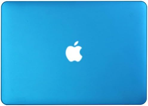 SamuraYi - 3 in 1 Translucent Hard Case Cover &amp; Silicon Keyboard Cover &amp; Microfiber Cleaning Cloth for 13-Inch MacBook Pro 13.3" (Non-Retina) (Model: A1278), Azure P13AZ3