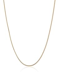 18k Gold 1.2mm D-Cut Snake Chain Necklace
