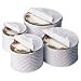 Deluxe Vinyl Plate Cases, Set of Four (White) (Sizes Vary)