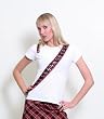 Folter Tartan Tee Punk Schoolgirl style T Shirt Small - XL