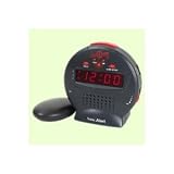 Sonic Alert SBJ525ss Sonic Bomb Jr., Black/Red