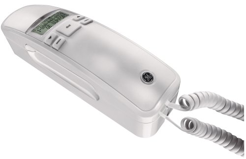 GE 29281GE1 Basic Corded Slimline Phone with Caller ID (White)