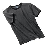 NEW District Threads - Pigment-Dyed Ringer Tee Dark Smoke/Blk-S