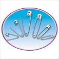 Nickel-Plated Steel Safety Pins, Assorted Sizes, 22 Pins/Pack