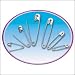 Nickel-Plated Steel Safety Pins, Assorted Sizes, 22 Pins/Pack