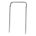 Quantum Storage Systems UH24 U-Handle for Wire Utility Carts, 24" Length, Chrome Finish (Pack of 2)