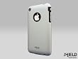 SHIELD Apple 3G 3GS iPhone Shield Polycarbonate Slim Fit Case + Microfiber Cleaning Cloth - (Silver)
