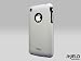 SHIELD Apple 3G 3GS iPhone Shield Polycarbonate Slim Fit Case + Microfiber Cleaning Cloth - (Silver)