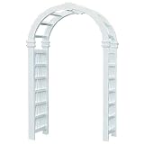 Duratrel Model 11164 White Grand Colonial Arbor by Duratrel