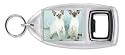 TWO SIAMESE CATS Bottle Opener