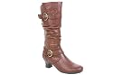 Cityline, Damen Schaftstiefel, mittelbraun, RENO Art. 27049