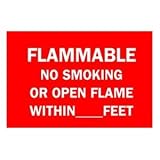 Chemical & Hazardous Materials Sign (B-401; White on Red; BradyTuff Plastic; 7 H x 10 W) [PRICE is per EACH]
