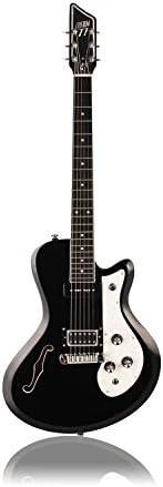 Custom77 Deluxe Series The Roxy - Hollowbody DL4 Semi-Hollow-Body Electric Guitar - DL4, Black