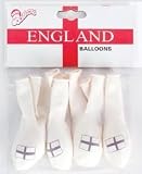 ENGLAND FOOTBALL WORLD CUP 2010 FUN PARTY BALLOONS X 10