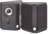 Wharfedale WH-2BLK Wide-Dispersion Satellite Speakers, Black (Pair)