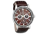 Ben Sherman R270 Stainless Steel Multidial Brown Strap Watch