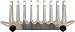 Kitchen & Housewares : Imperial 1206 Cha 8 Slice Toast Rack