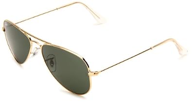 Ray-Ban 0RB3044 Aviator Sunglasses,Arista Frame Green Lens,One Size