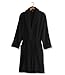Apparel : Black XXL/XXXL Terry Bathrobe. Heavy 22oz. Full Length 54 Inches. 100% Cotton