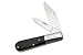 Barlow Black Handle Double Blade Folding Knife