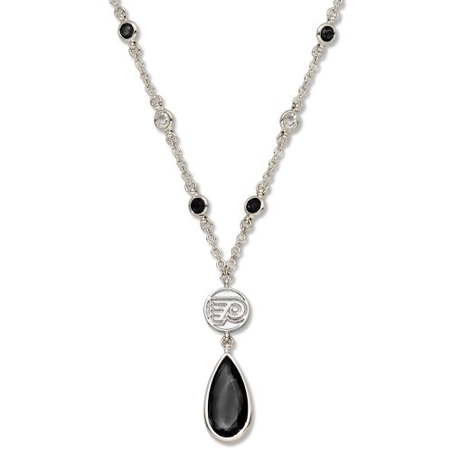NHL Philadelphia Flyers Crystal Logo Necklace