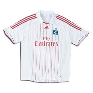adidas Hamburg White Home Performance Soccer Jersey (X-Large)