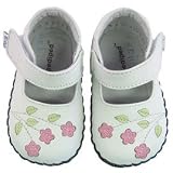Pediped Originals * Caroline -- White * Soft Leather-Soled Shoes! SMALL (US size: 4-4.5 / 6-12 months / EU Size 19)