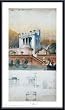 Art Poster Metal Framed Print - Les Ecuries et Remises d' Un Chateau - Artist: Clossan- Poster Size: 31 X 17