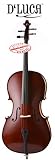 D'LUCA MEISTER HANDMADE EBONY FITTED CELLO 3/4