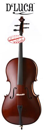 DLUCA MEISTER HANDMADE EBONY FITTED CELLO WITH HARD CASE 44