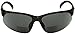 Mass Vision 2 Pair of Unisex Bifocal Sport Wrap Sunglasses - Outdoor Reading Sunglasses (Black, 2.5)